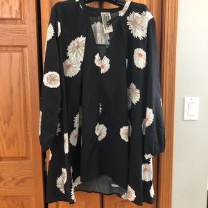 Free People Flower Print Tunic Size M